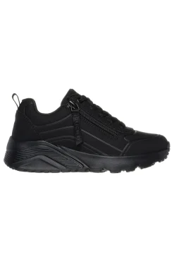 Sneakers nero Memory Foam con zip Skechers Uno Lite Easy Zip