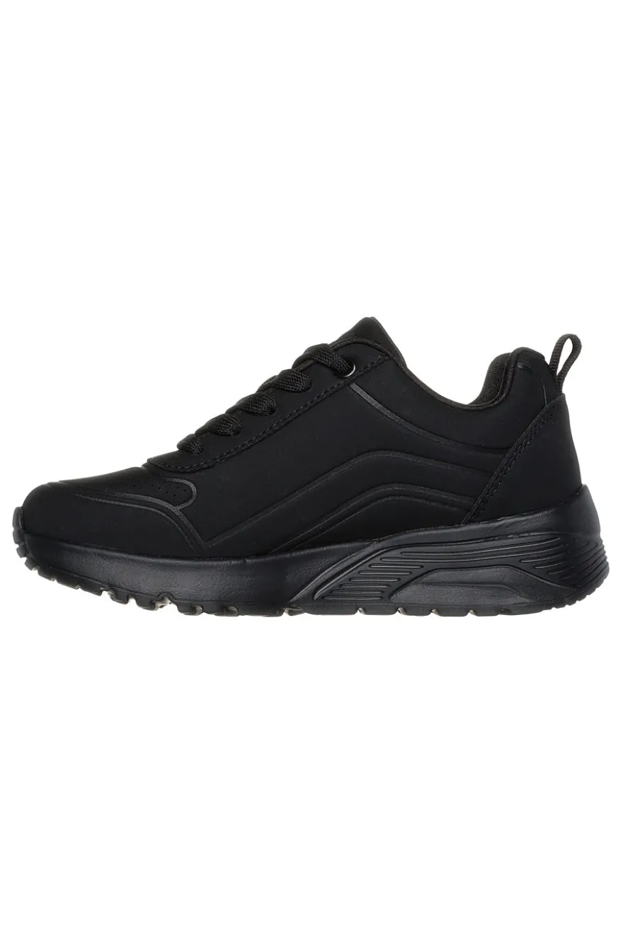 Sneakers nero Memory Foam con zip Skechers Uno Lite Easy Zip