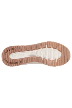 Sneakers off white con dettagli gold e suola alta Skechers Runway Classy Gal Womens