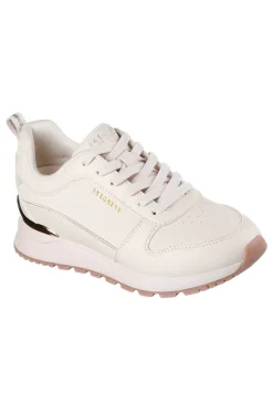 Sneakers off white con dettagli gold e suola alta Skechers Runway Classy Gal Womens