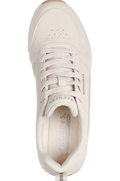 Sneakers off white con dettagli gold e suola alta Skechers Runway Classy Gal Womens