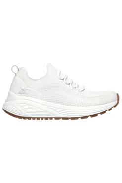 Sneakers off white in mesh slip on con memory foam Skechers Bobs Sparrow 2.0 Allegiance Crew