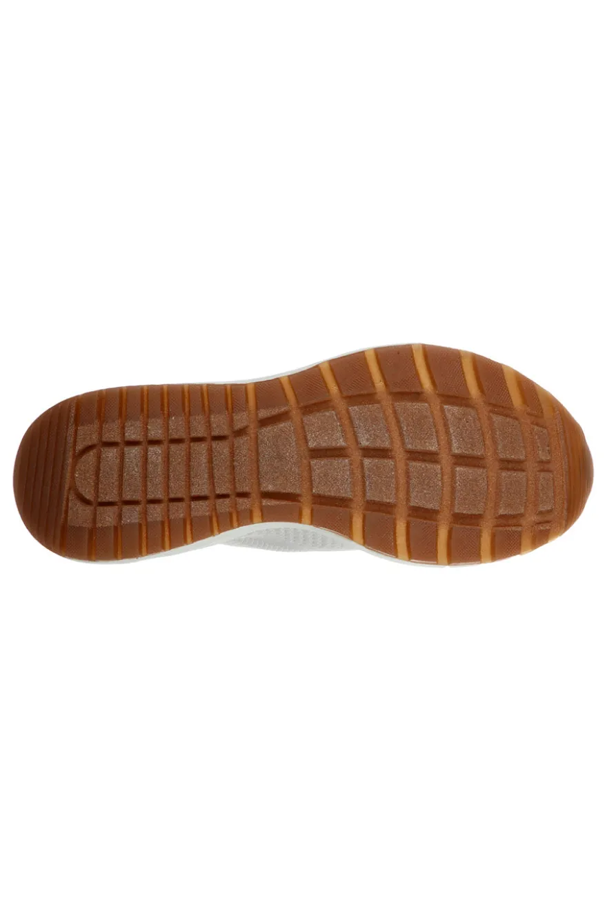 Sneakers off white in mesh slip on con memory foam Skechers Bobs Sparrow 2.0 Allegiance Crew