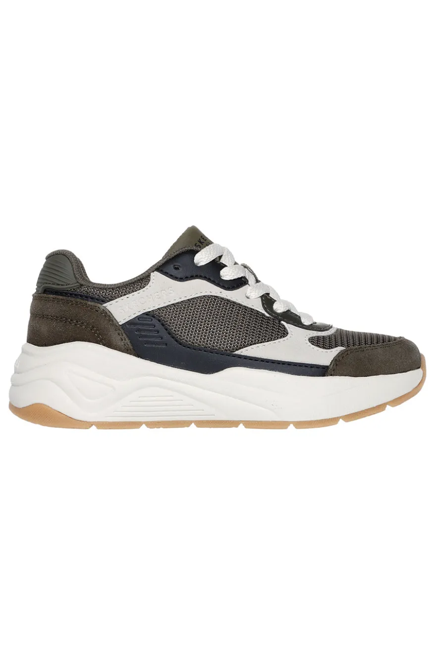 Sneakers Oliva e Beige Skechers Nova Jogger