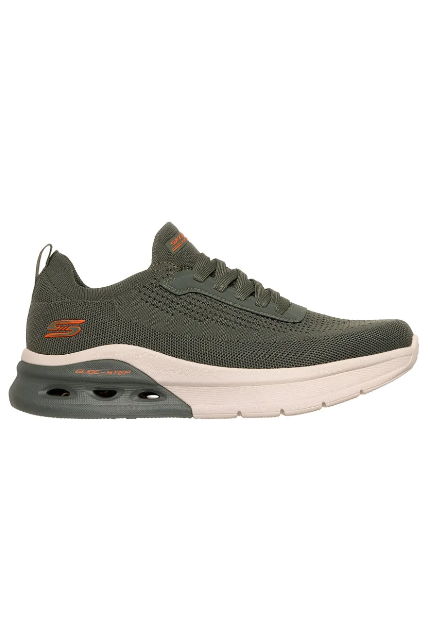 Sneakers oliva in maglia stringate Skechers Bobs Arc Waves 2.0 Class Form