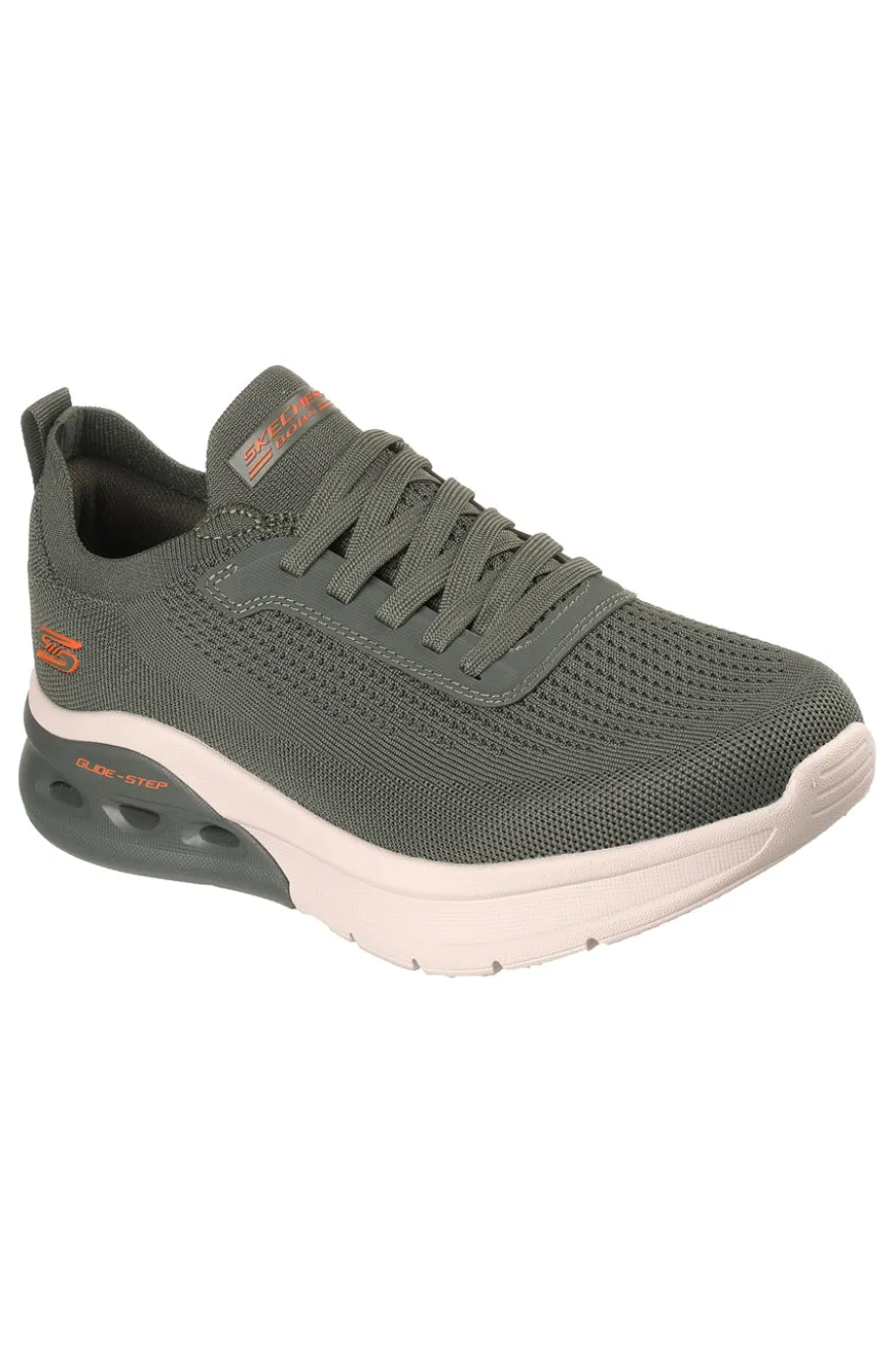 Sneakers oliva in maglia stringate Skechers Bobs Arc Waves 2.0 Class Form
