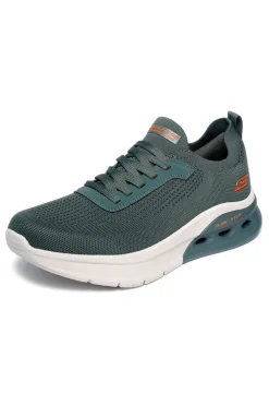 Sneakers oliva in maglia stringate Skechers Bobs Arc Waves 2.0 Class Form