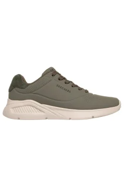 Sneakers olive con Memory Foam Skechers Uno Lite Suited Lite