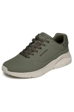 Sneakers olive con Memory Foam Skechers Uno Lite Suited Lite