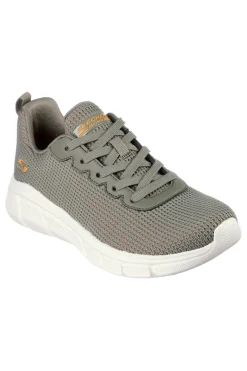 Sneakers olive knit con Memory Foam vegan Skechers BOS BOBS SPORT WOMENS