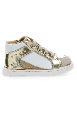 Sneakers oro e bianche con inserti laminati Laura biagiotti AG1770216717