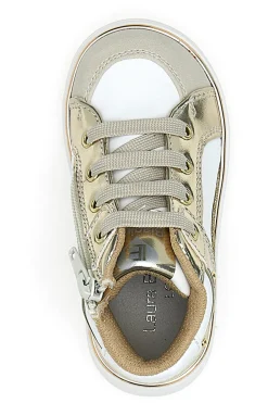 Sneakers oro e bianche con inserti laminati Laura biagiotti AG1770216717