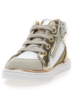 Sneakers oro e bianche con inserti laminati Laura biagiotti AG1770216717