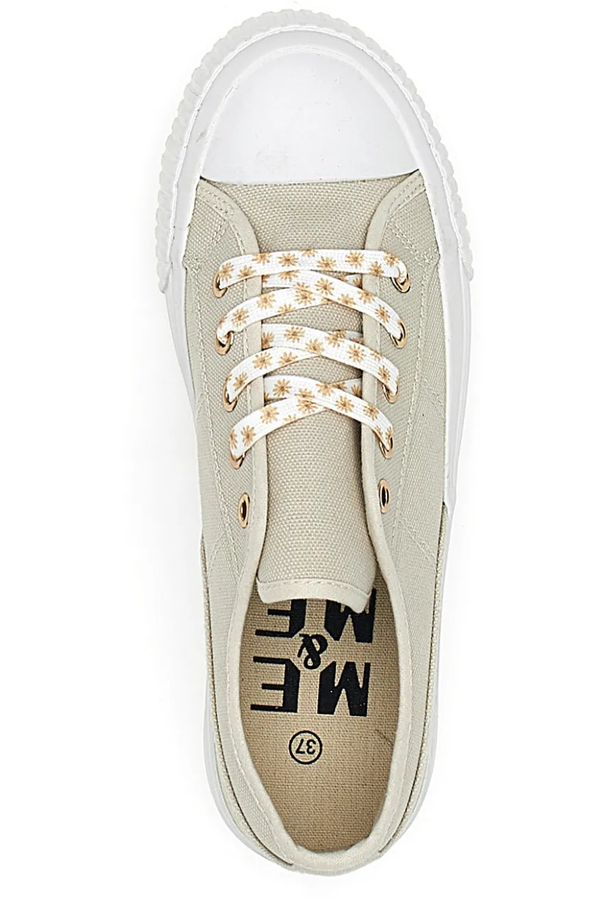 Sneakers Panna in Tela Me & Me 1878