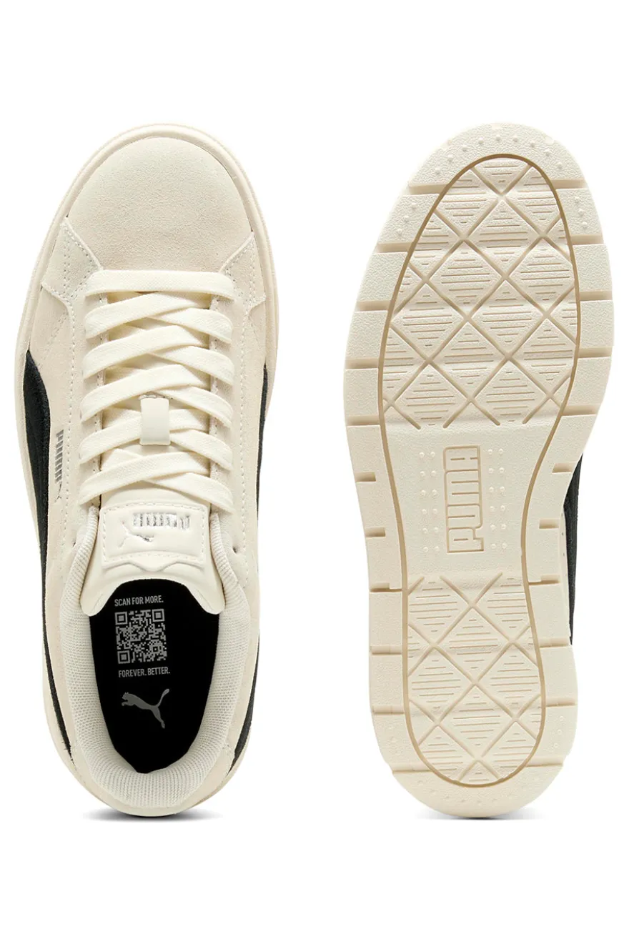 Sneakers panna platform con suola chunky Puma Karmen II