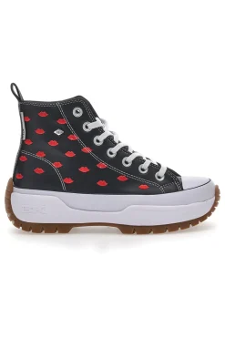 Sneakers Platform British Knights Kaya Mid Fly Nero