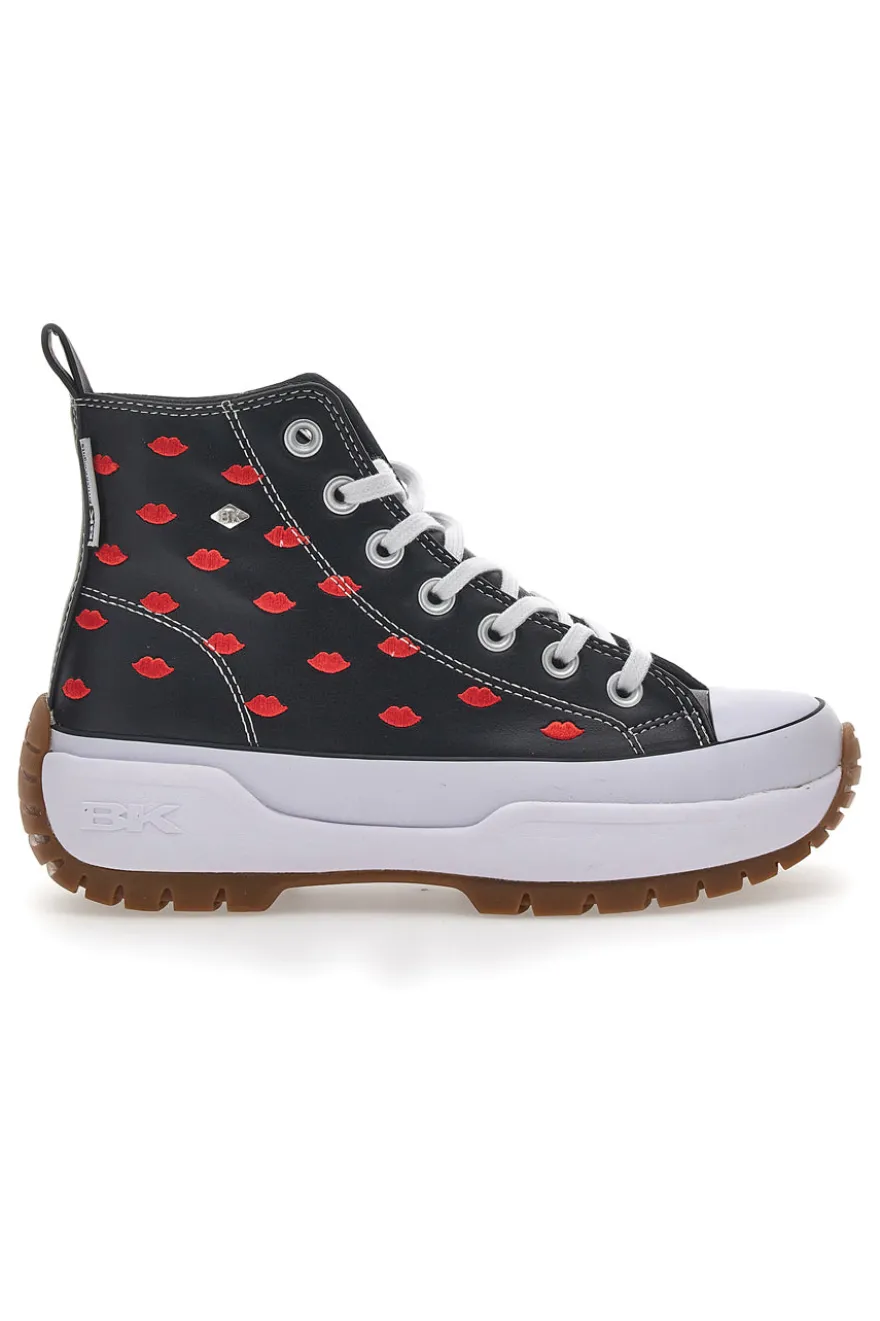 Sneakers Platform British Knights Kaya Mid Fly Nero