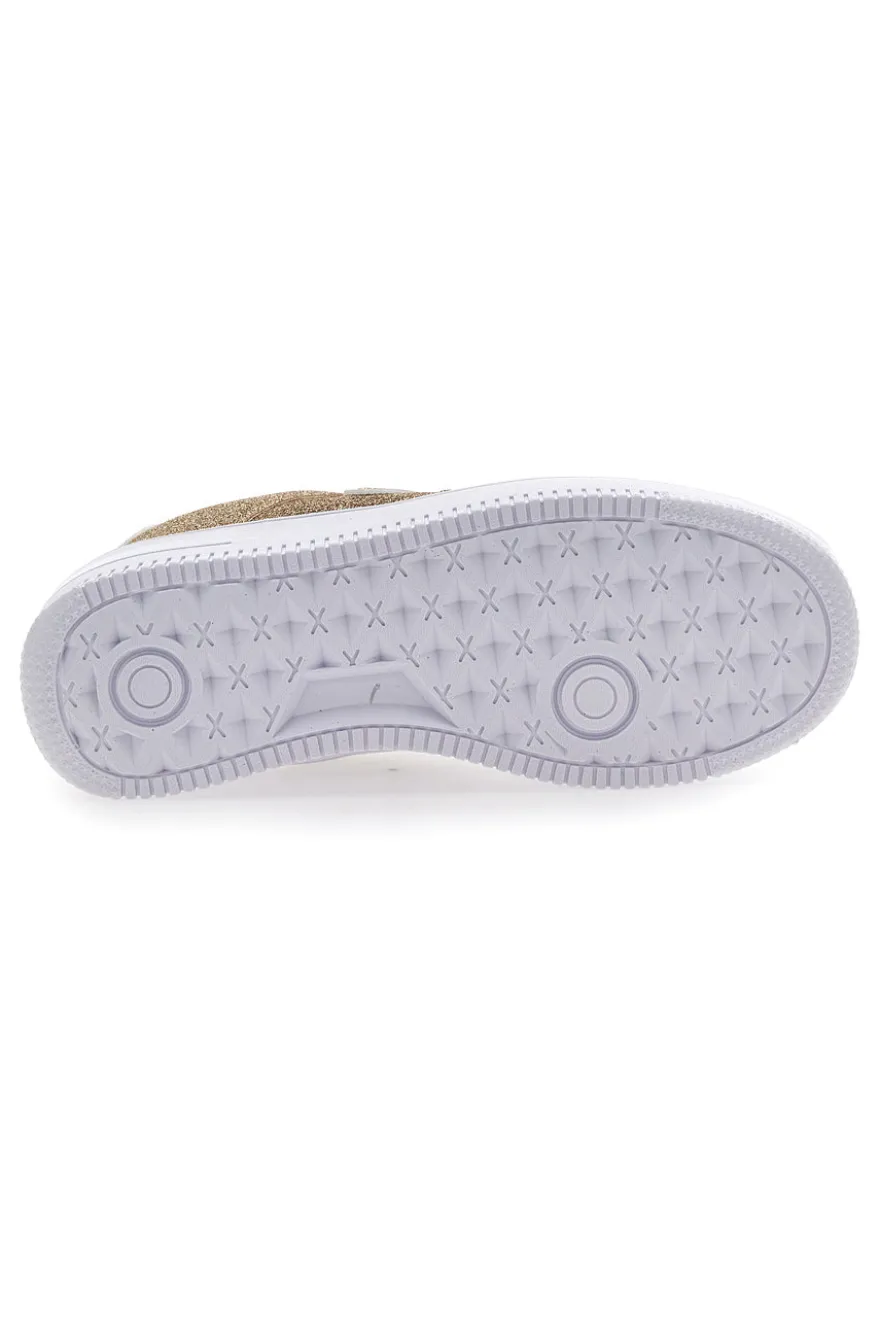 Sneakers Platform Cotton Belt Bipolar Glitter oro