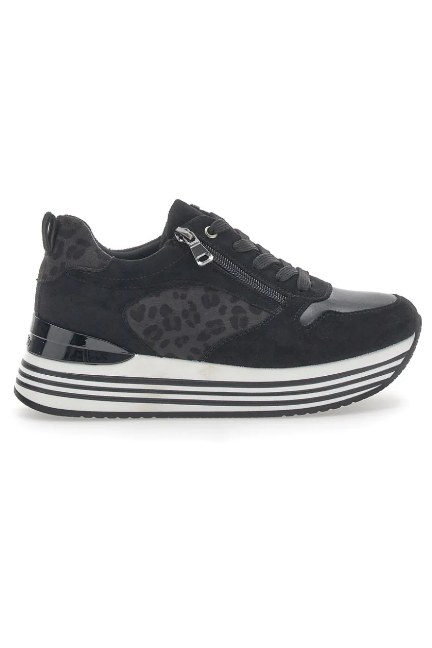 Sneakers Platform Inblu 353 IN Nere