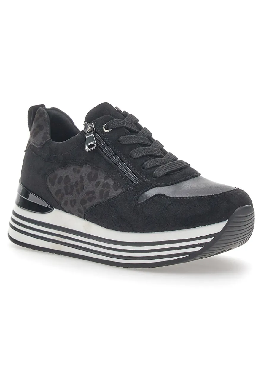 Sneakers Platform Inblu 353 IN Nere
