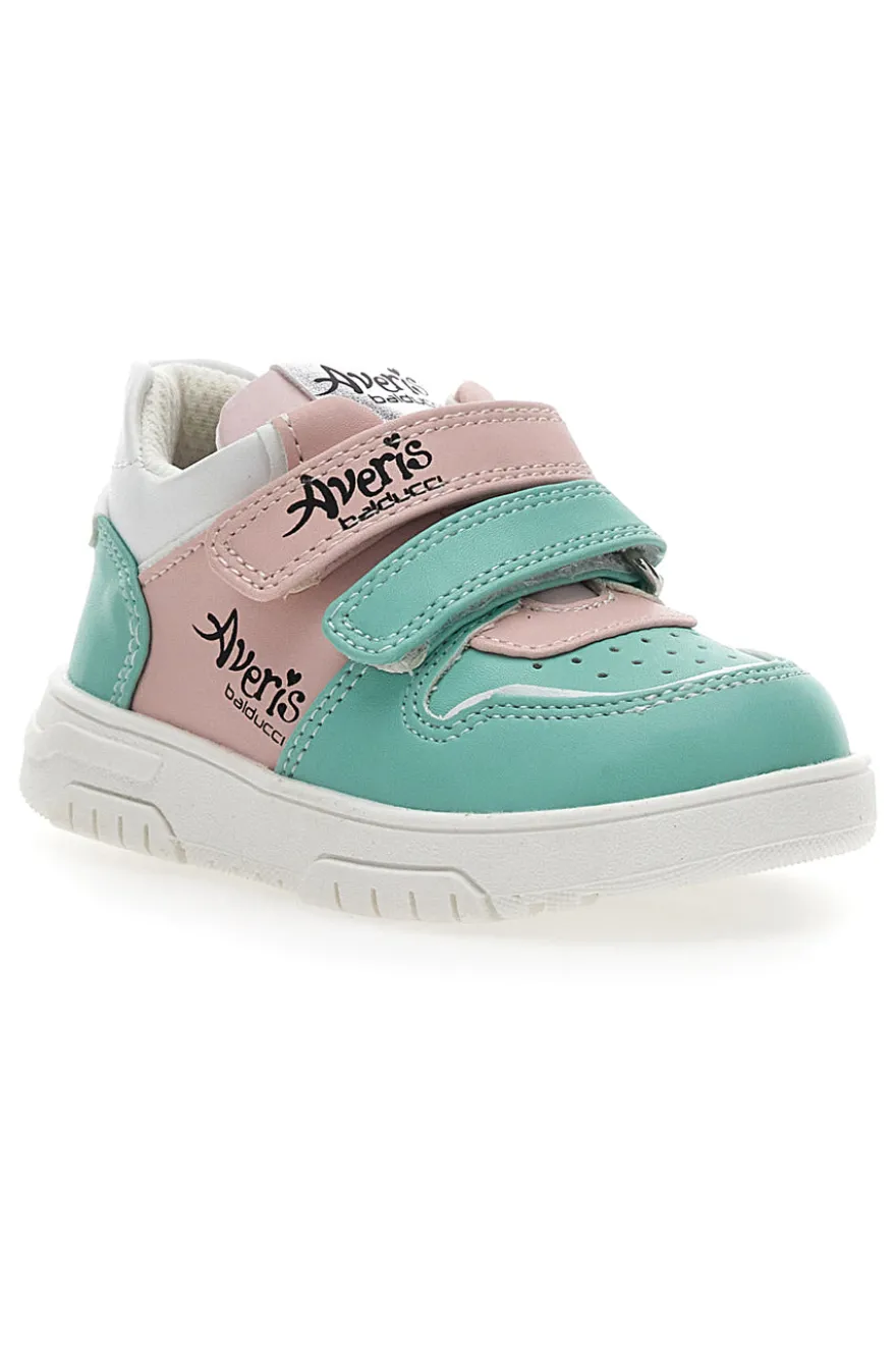Sneakers Primi Passi Averis 4201 Verdi e Rosa
