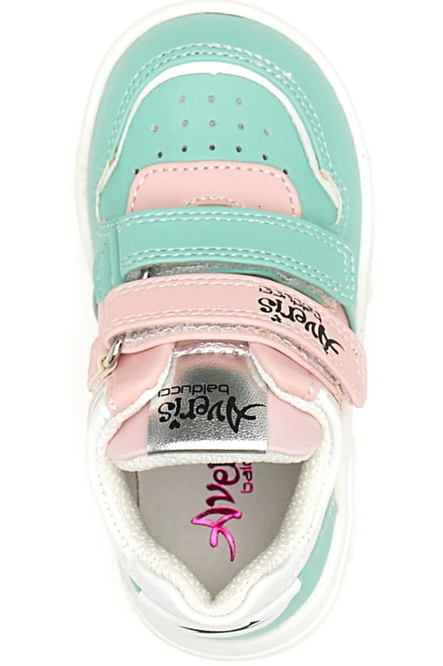 Sneakers Primi Passi Averis 4201 Verdi e Rosa