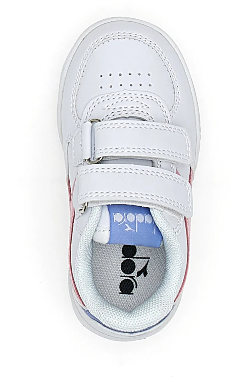 Sneakers Primi Passi Bianche con Velcro Diadora Raptor Low TD