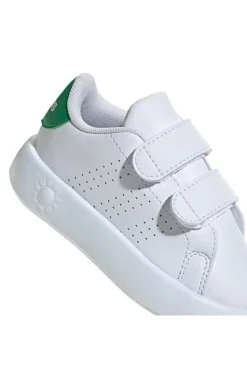 Sneakers Primi Passi Bianche con dettagli Verdi ADIDAS ADVANTAGE CF I