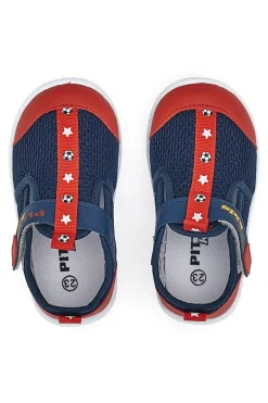 Sneakers Primi Passi Blu e Rosso Pitt Kids 1006