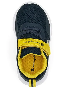 Sneakers Primi Passi Navy e Gialle con Velcro CHAMPION SOFTY EVOLVE B TD