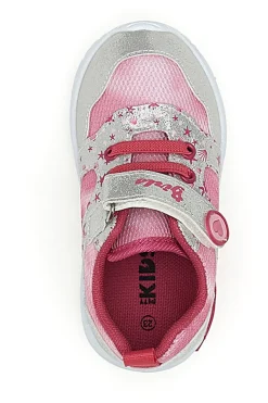 Sneakers Primi Passi rosa e argento fantasia stellata primi passi Pitt kids PK2187B