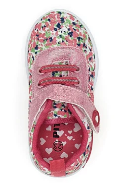 Sneakers primi passi rosa glitter Pitt Kids PK1394A