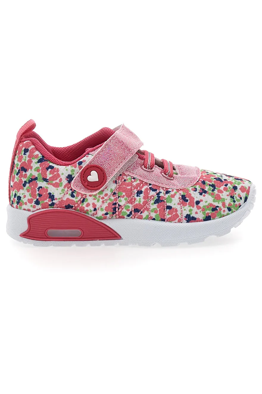Sneakers primi passi rosa glitter Pitt Kids PK1394A