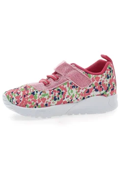 Sneakers primi passi rosa glitter Pitt Kids PK1394A