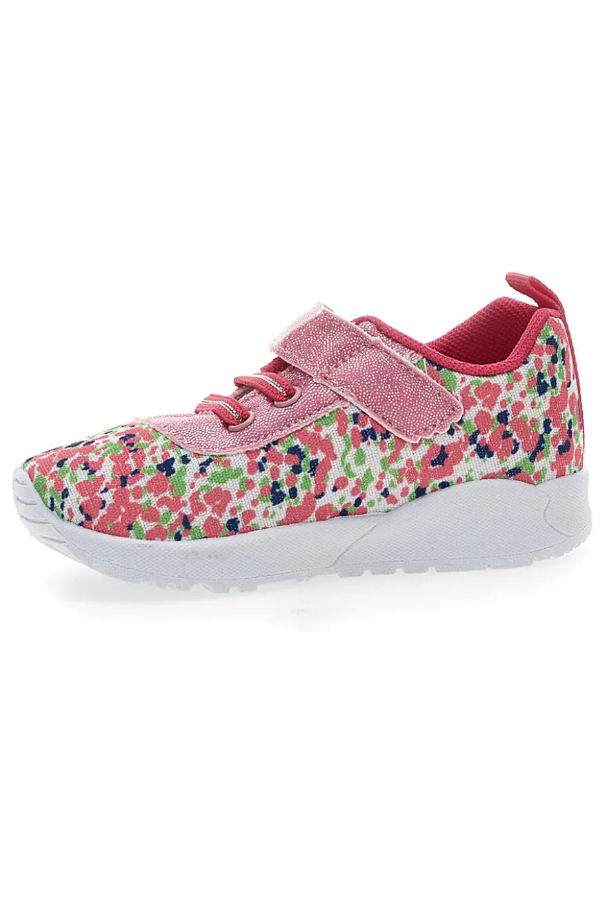 Sneakers primi passi rosa glitter Pitt Kids PK1394A