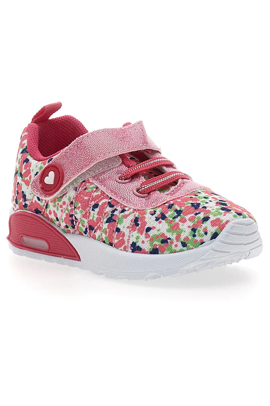 Sneakers primi passi rosa glitter Pitt Kids PK1394A
