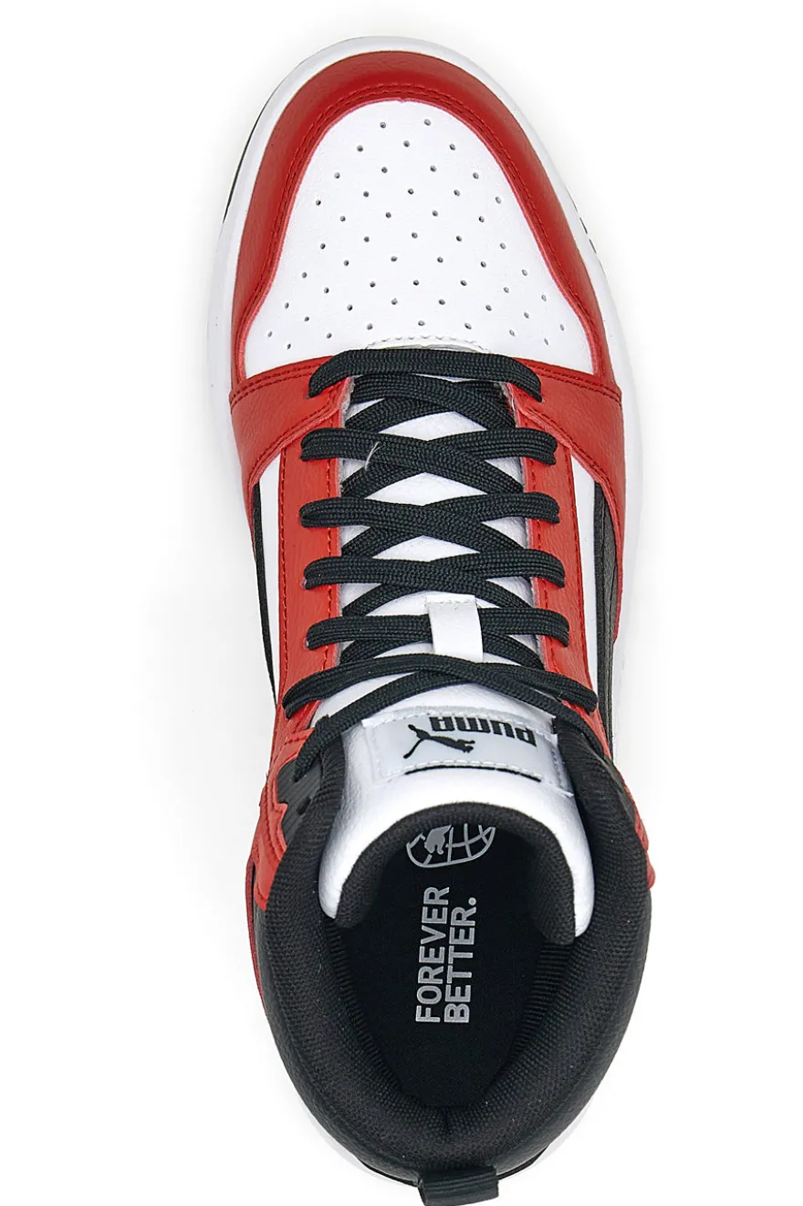 Sneakers Puma Rebound V6 Bianche/Rosse
