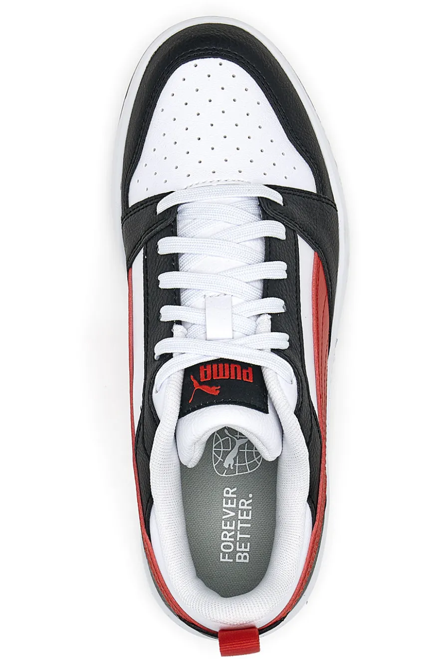 Sneakers Puma Rebound V6 LO JR Bianche-Nere