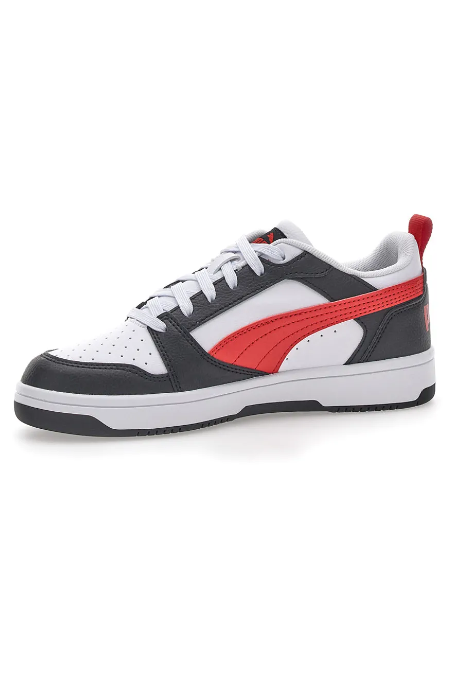 Sneakers Puma Rebound V6 LO JR Bianche-Nere