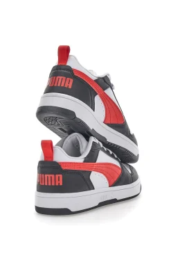 Sneakers Puma Rebound V6 LO JR Bianche-Nere