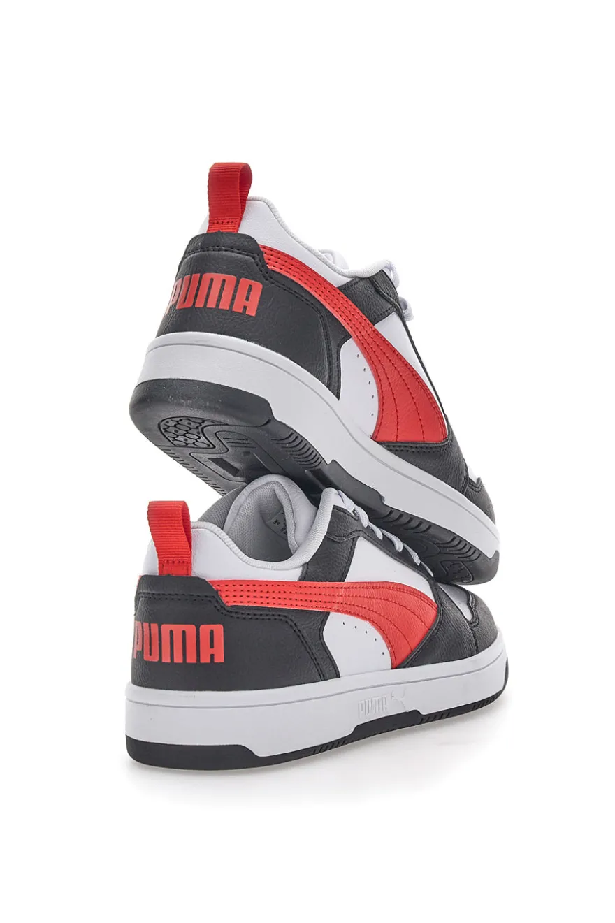 Sneakers Puma Rebound V6 LO JR Bianche-Nere