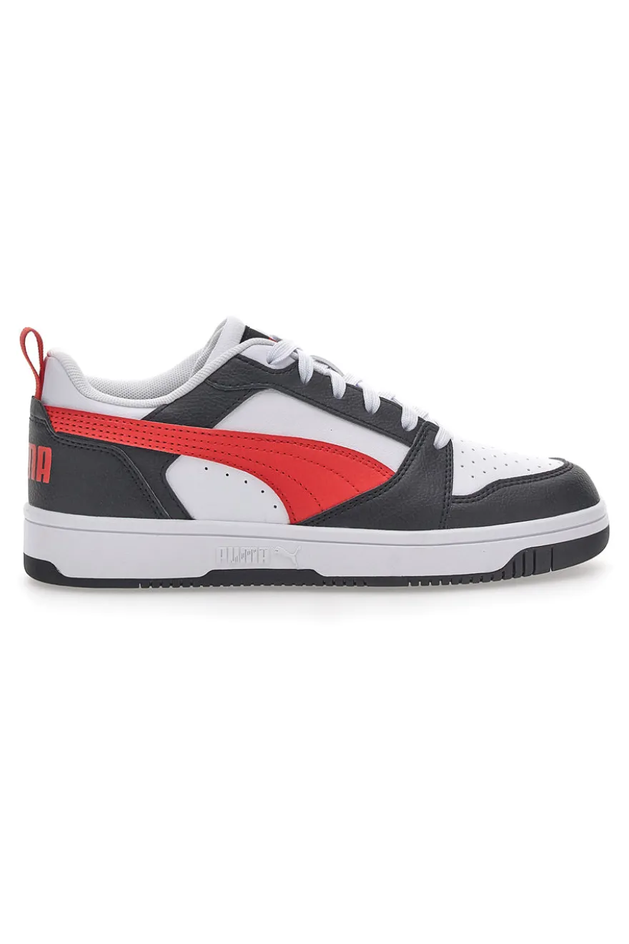 Sneakers Puma Rebound V6 LO JR Bianche-Nere