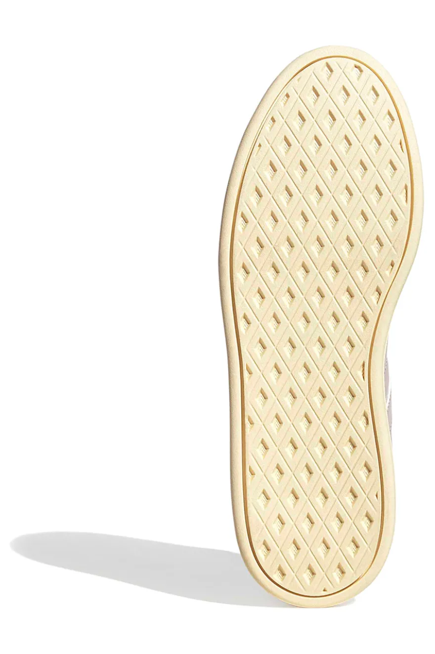 Sneakers rosa cipria effetto pelle con suola rialzata Adidas Breaknet Sleek