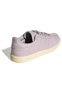 Sneakers rosa cipria effetto pelle con suola rialzata Adidas Breaknet Sleek