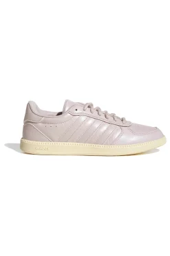 Sneakers rosa cipria effetto pelle con suola rialzata Adidas Breaknet Sleek