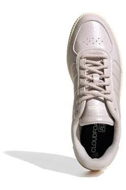 Sneakers rosa cipria effetto pelle con suola rialzata Adidas Breaknet Sleek