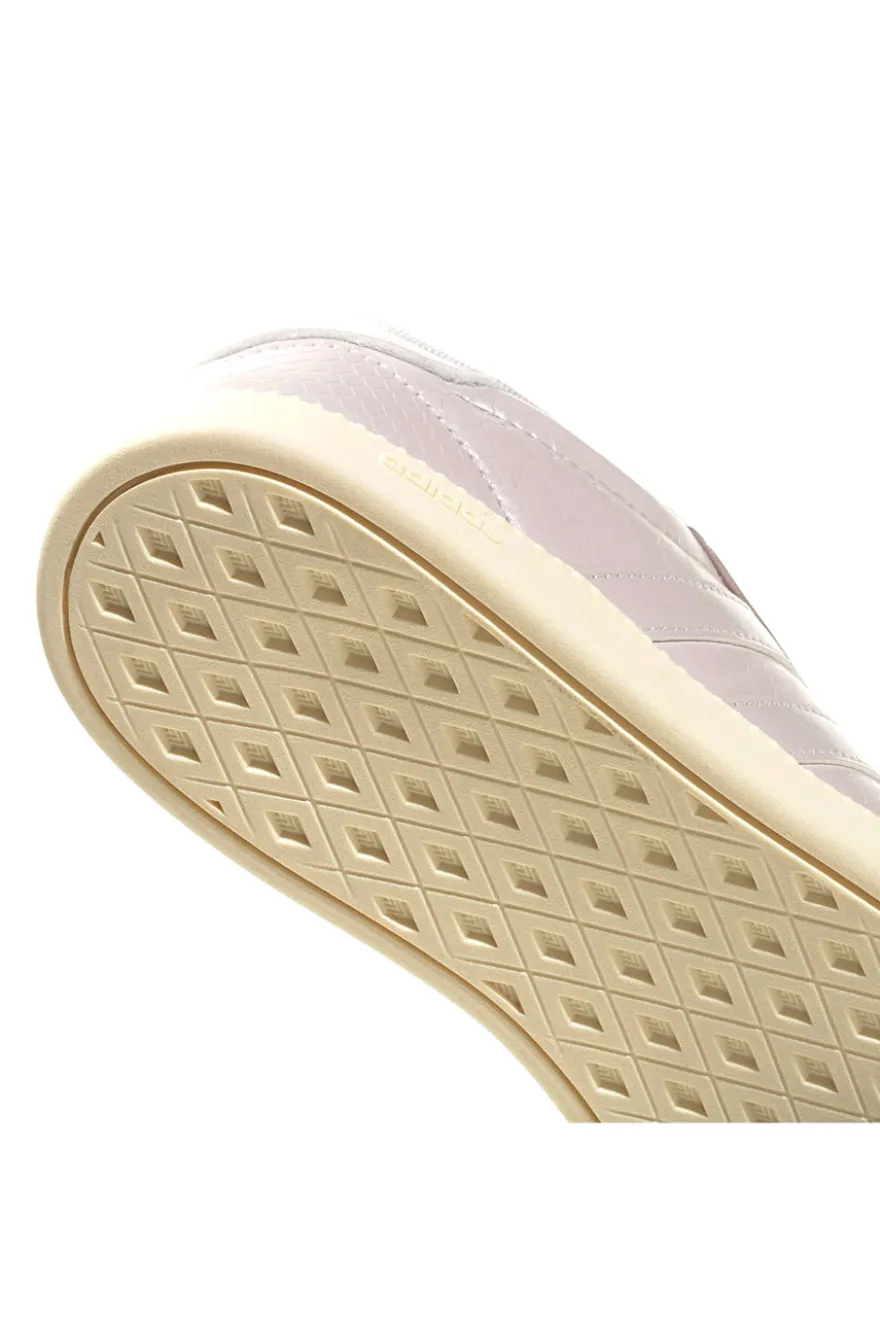 Sneakers rosa cipria effetto pelle con suola rialzata Adidas Breaknet Sleek