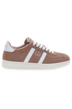 Sneakers Rosa con Bande Laterali Bianche COTTON BELT AMELIE SD