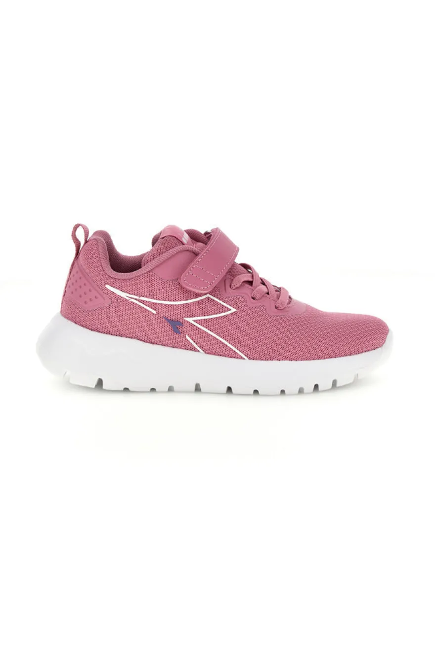 Sneakers rosa con chiusura a strappo Diadora Evo Run Ps