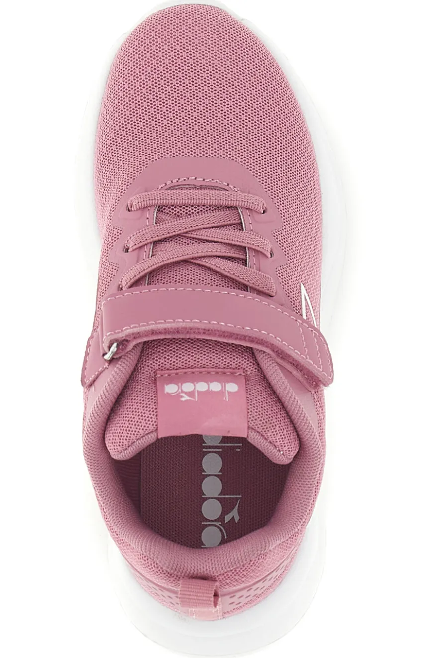 Sneakers rosa con chiusura a strappo Diadora Evo Run Ps